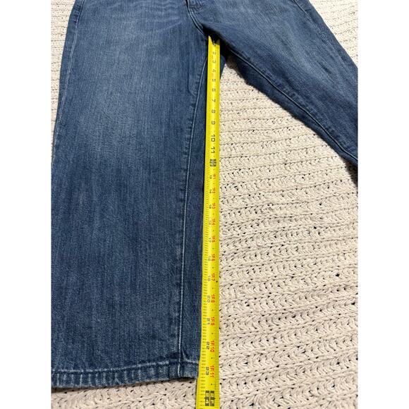 Kate Spade Saturday Jeans Barrel Leg High Rise 100% Cotton Womens 32 Blue Denim - Picture 3 of 10